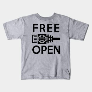 Free and Open Internet Kids T-Shirt